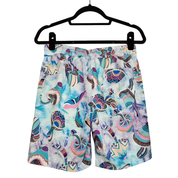 Fresh Prints of Bel Air Swim Trunks - Multicolored Space Mushrooms - Picture 2 of 6